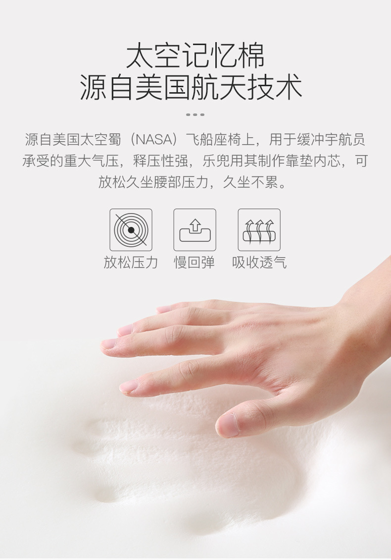 Amazon Back Cushion Waist Support Office Car Cushion Chair Car Seat Cushion Memory Cotton Pregnant Women Back Waist Pad