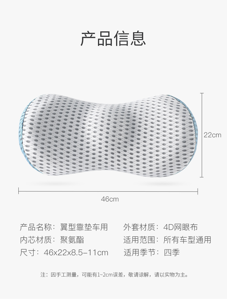 Amazon Back Cushion Waist Support Office Car Cushion Chair Car Seat Cushion Memory Cotton Pregnant Women Back Waist Pad