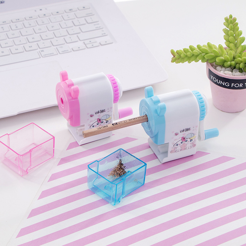 Creative Cartoon Automatic Pen Entry Pencil Shapper Student Studying Stationery Supplies Children&#039;s Hand Shake Pencil Sharpener Factory Wholesale