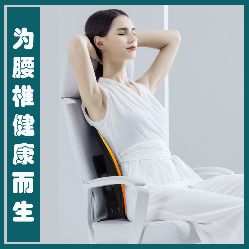 Ergonomic Waist Pad Long Sitting Lumbar Pillow Backrest Office Waist Support Cushion Lumbar Support Pillow Pad Lumbar Support Pillow Car Seat Cushion Chair Back Cushion