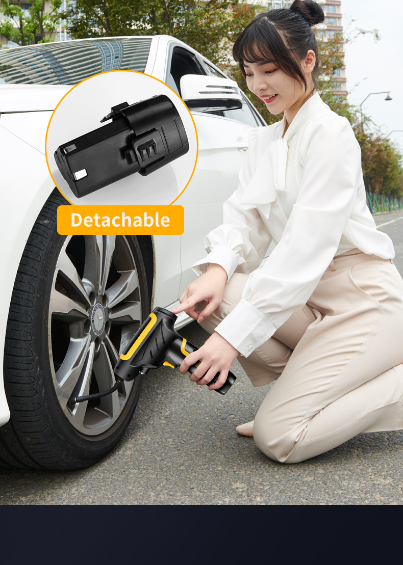 Vehicle Air Pump Car Inflatable Car Portable Electric Intelligent Multi-Function Tire Inflator Wireless Vehicle Air Pump Car Inflatable Car Portable Electric Intelligent Multi-Function Tire Inflator Wireless