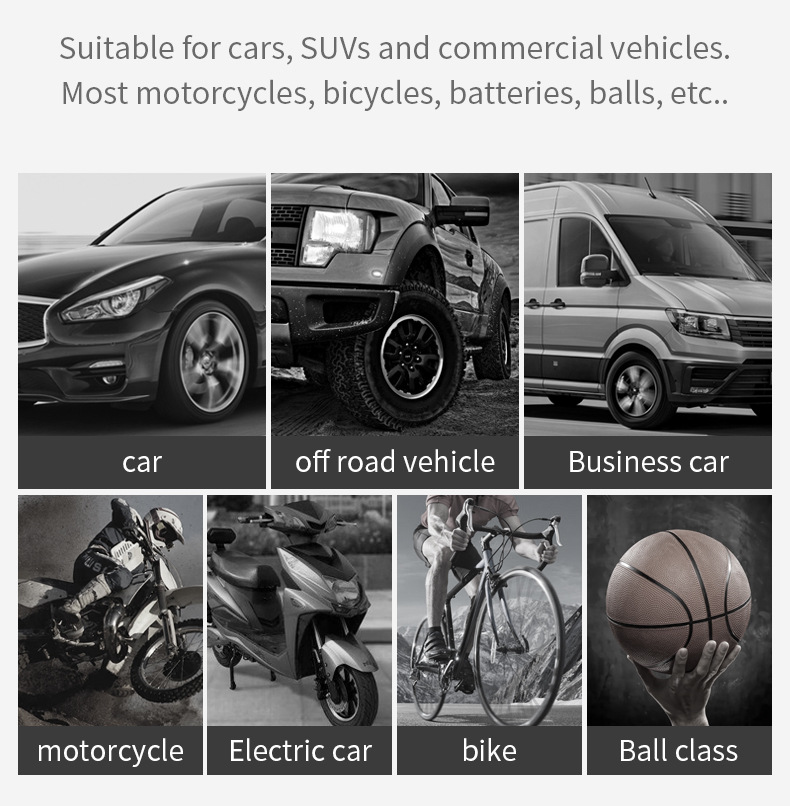 Vehicle Air Pump Car Inflatable Car Portable Electric Intelligent Multi-Function Tire Inflator Wireless Vehicle Air Pump Car Inflatable Car Portable Electric Intelligent Multi-Function Tire Inflator Wireless