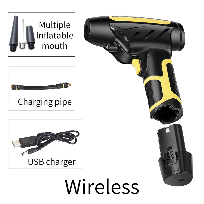 Vehicle Air Pump Car Inflatable Car Portable Electric Intelligent Multi-Function Tire Inflator Wireless Vehicle Air Pump Car Inflatable Car Portable Electric Intelligent Multi-Function Tire Inflator Wireless