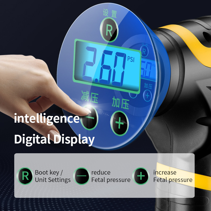Vehicle Air Pump Car Inflatable Car Portable Electric Intelligent Multi-Function Tire Inflator Wireless Vehicle Air Pump Car Inflatable Car Portable Electric Intelligent Multi-Function Tire Inflator Wireless
