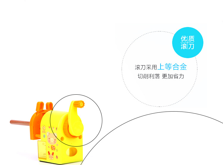 Manufacturers Produce Zinc Alloy Steel Knife Penknife E-Commerce Hand-Cranking Pencil Sharpener Student Creativity Customized Stationery