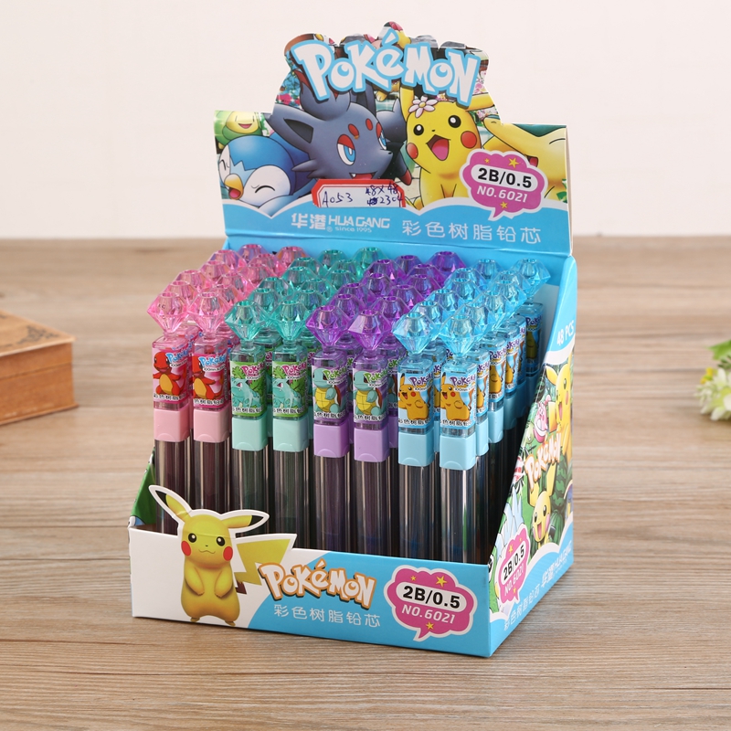 Pokemon Color Polymer Lead Refill 2B/0.5mm Propelling Pencil Core Replacement