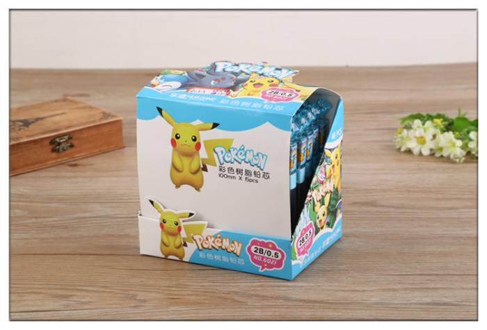 Pokemon Color Polymer Lead Refill 2B/0.5mm Propelling Pencil Core Replacement