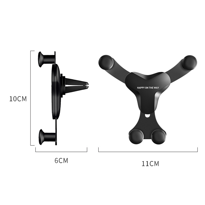 Mobile Phone Bracket Universal Air Outlet Support Frame Gravity Bearing Stand for Live Streaming Snapon Car Navigation