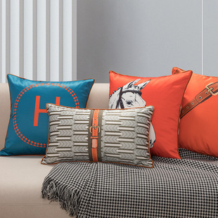 Modern Minimalist Small Pumpkin round Pillow Back Cushion Office Seat Back Living Room Sofa Bay Window Cushion Pillow with Core