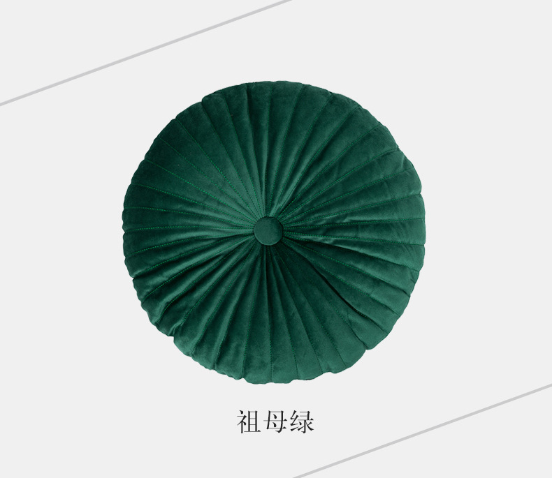 Modern Minimalist Small Pumpkin round Pillow Back Cushion Office Seat Back Living Room Sofa Bay Window Cushion Pillow with Core