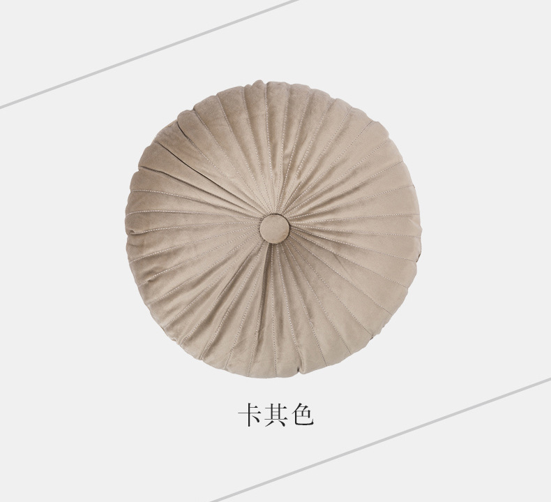 Modern Minimalist Small Pumpkin round Pillow Back Cushion Office Seat Back Living Room Sofa Bay Window Cushion Pillow with Core
