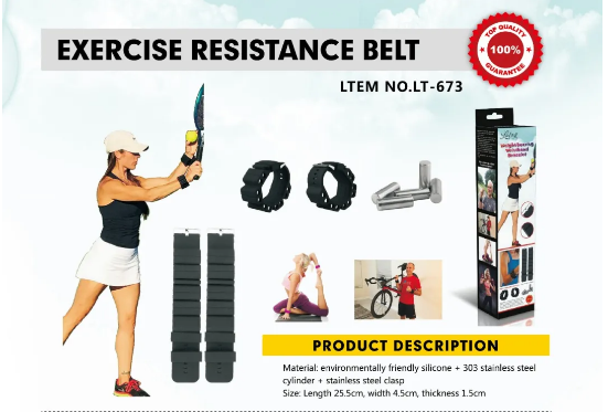 Silicone Weight-Bearing Wrist Strap Silicone Bracelet Sports Bracelet Exercise Bracelet Yoga Weight-Bearing Bracelet