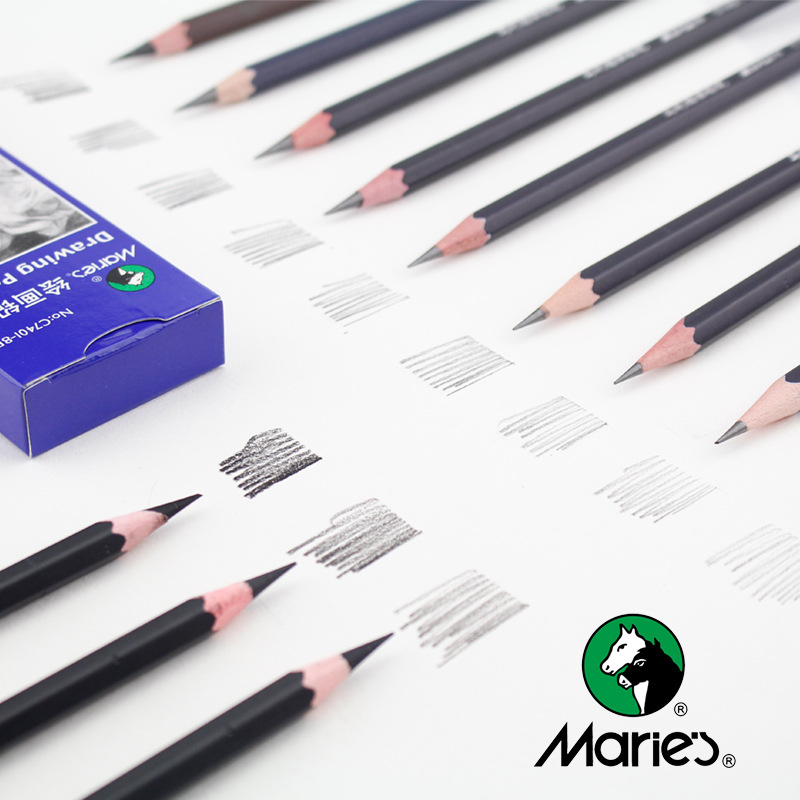 Marley 2B Pencil Wholesale 14b Matte Extra Thick Painting Brush Sketch Soft, Medium and Hard Charcoal Pen Endless Lead Pen 2B