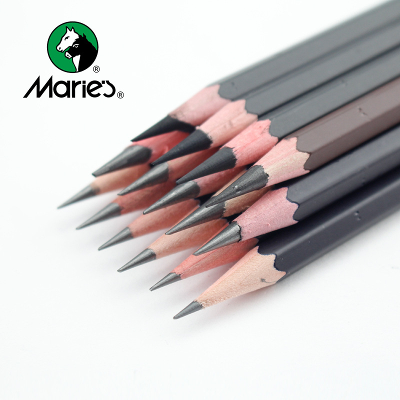 Marley 2B Pencil Wholesale 14b Matte Extra Thick Painting Brush Sketch Soft, Medium and Hard Charcoal Pen Endless Lead Pen 2B