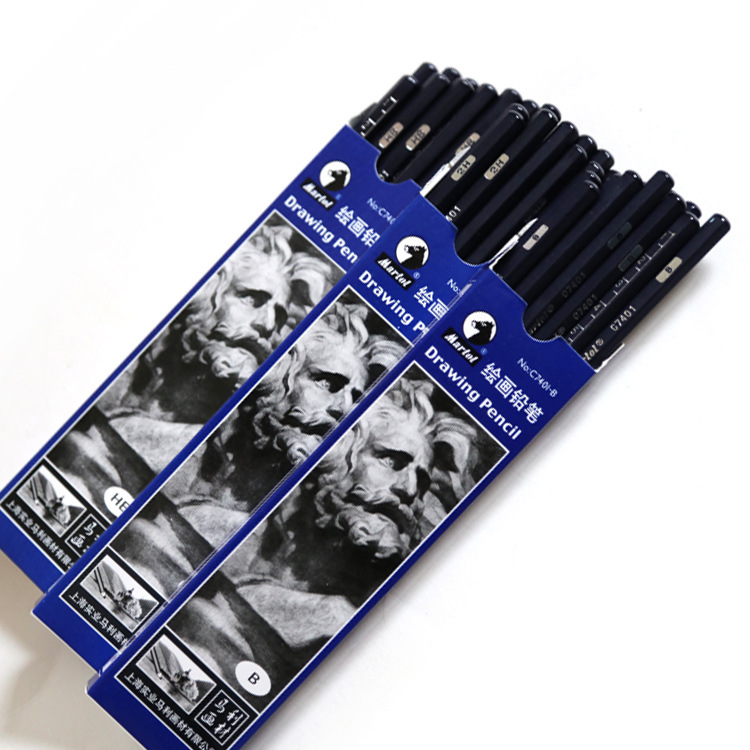 Marley 2B Pencil Wholesale 14b Matte Extra Thick Painting Brush Sketch Soft, Medium and Hard Charcoal Pen Endless Lead Pen 2B