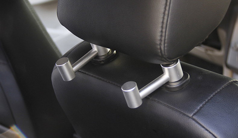 Hidden Creative Car Backrest Hook TikTok Hot Sale Seiko Frosted Pure Aluminum Alloy Super Load-Bearing 1 Pack Hidden Creative Car Backrest Hook TikTok Hot Sale Seiko Frosted Pure Aluminum Alloy Super Load-Bearing 1 Pack