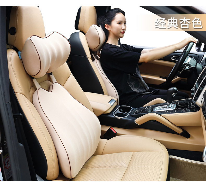 Automotive Headrest Lumbar Support Pillow Neck Pillow Memory Foam Pillow Core CAR Back Waist Pad Seat Cushion Automotive Waist Cushion Lumbar Support Pillow Wholesale