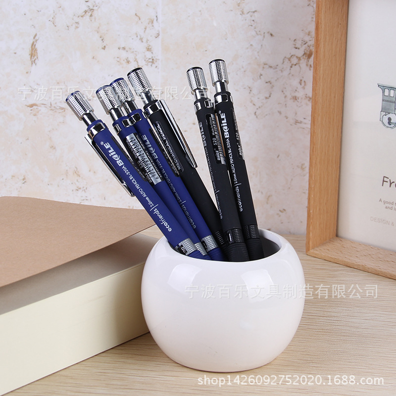 Baile Baile BL-520A 2.0mm Propelling Pencil 2B Test Press out Core Drawing and Writing Propelling Pencil Baile Baile BL-520A 2.0mm Propelling Pencil 2B Test Press out Core Drawing and Writing Propelling Pencil