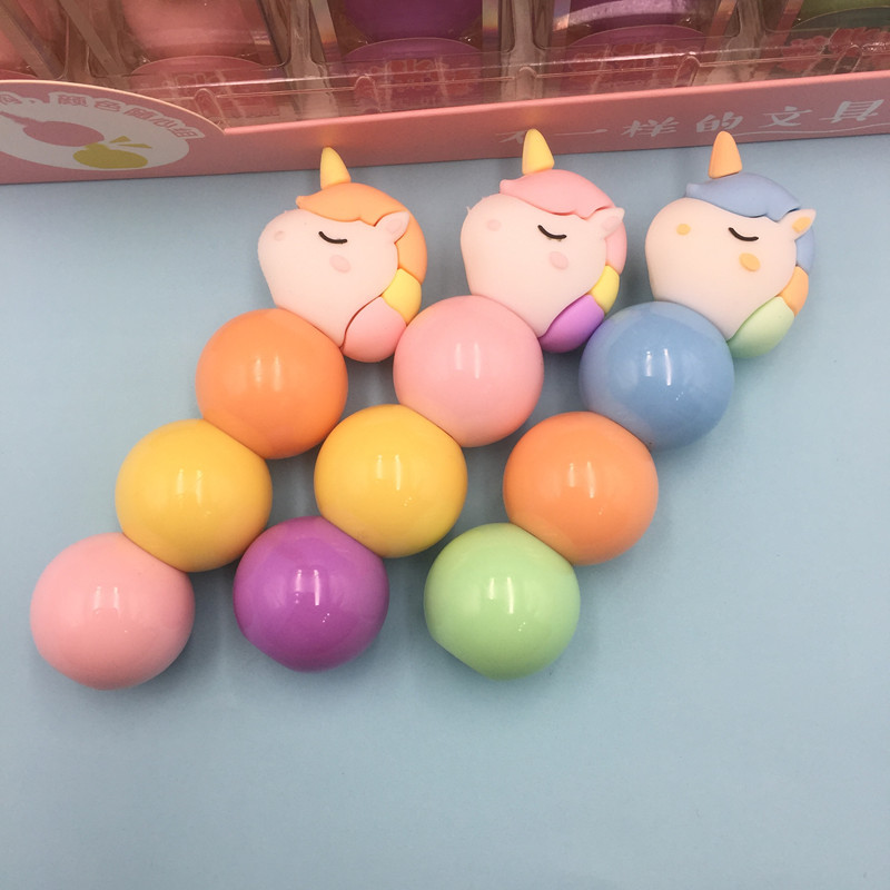 Korean Silicone Unicorn Fluorescent Pen Building Blocks Splicing Assembly Macaron Color Highlighter Key Mark Hand Account Pen Korean Silicone Unicorn Fluorescent Pen Building Blocks Splicing Assembly Macaron Color Highlighter Key Mark Hand Account Pen