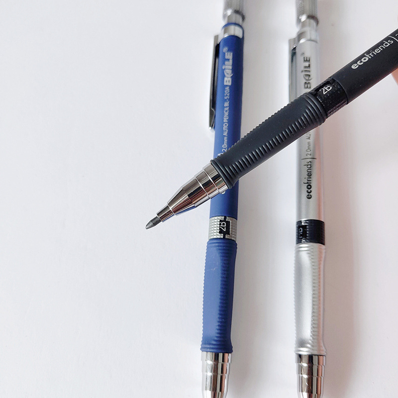 Baile Baile BL-520A 2.0mm Propelling Pencil 2B Exam Press Core Drawing and Writing Propelling Pencil Baile Baile BL-520A 2.0mm Propelling Pencil 2B Exam Press Core Drawing and Writing Propelling Pencil
