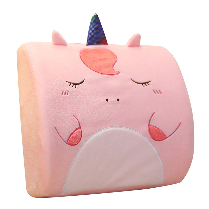 New Cartoon Memory Foam Pillows Office Waist Cushion Waist Car Waist Cushion Waist Pillow Seat Back Cushion Wholesale