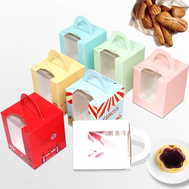Single 1/2/3/4/6/12 Tablets Portable Window Paper Cup Cake Box Mousse Wood Bran Pudding Bottle Egg Tart Packing Box Single 1/2/3/4/6/12 Tablets Portable Window Paper Cup Cake Box Mousse Wood Bran Pudding Bottle Egg Tart Packing Box
