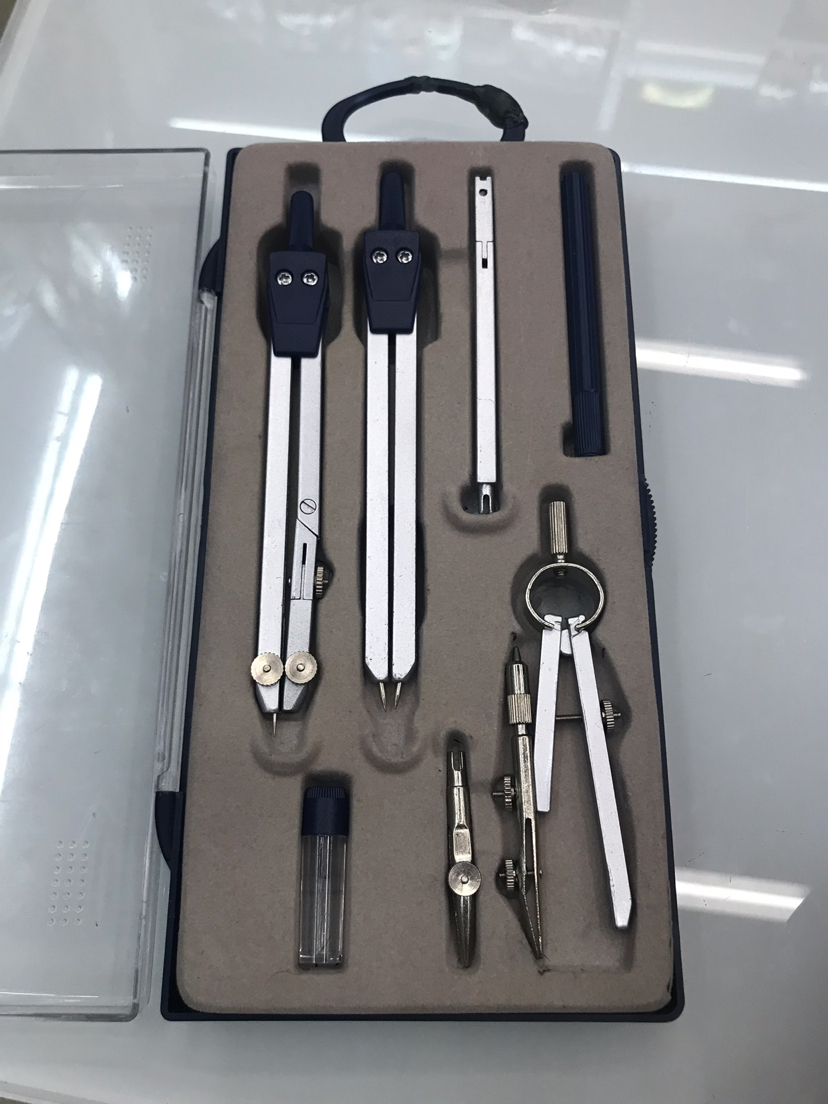 Zinc alloy multifunctional compasses drawing necessary