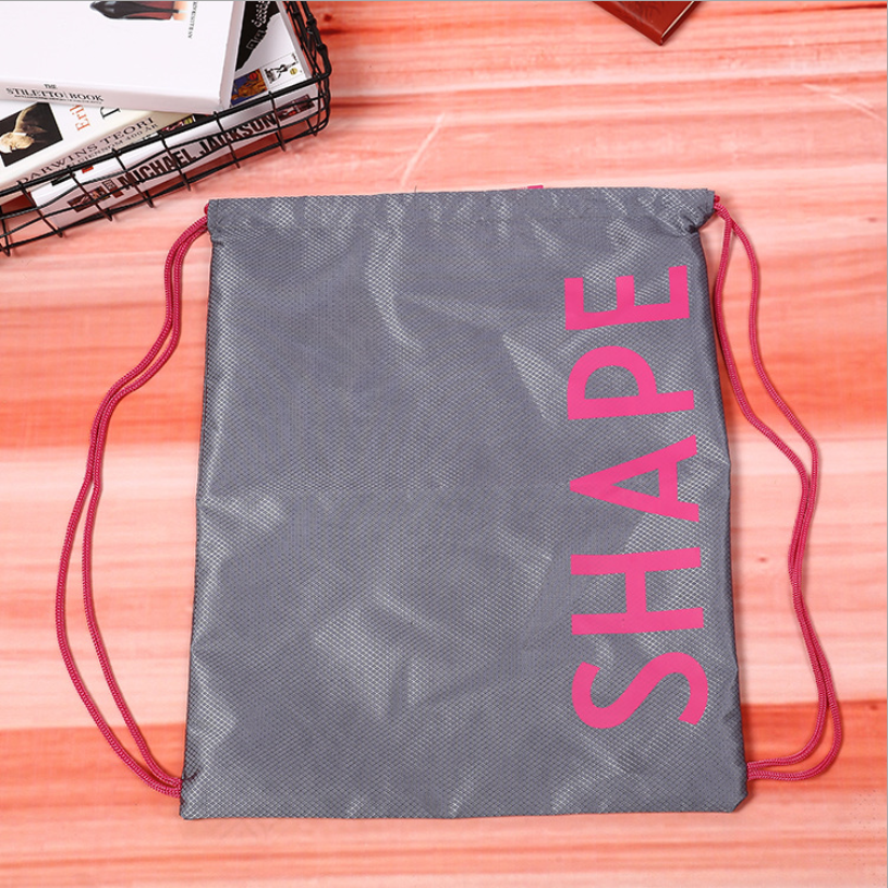 Diamond-checked thick Oxford fabric pull-out bundle pocket large capacity high-load-bearing silver shoulder shopping bag