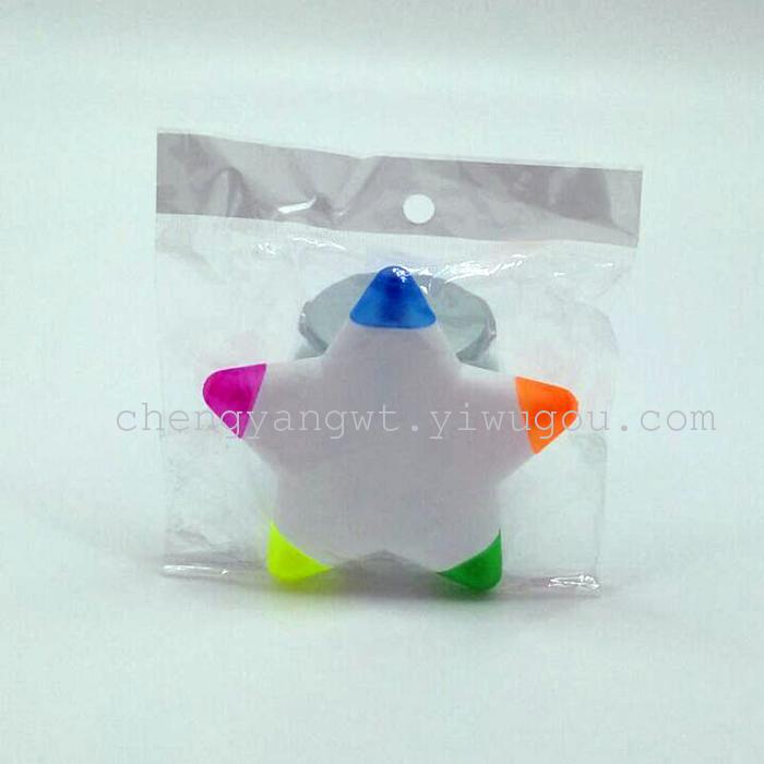 Five star sharp fluorescent pen creative fluorescent pen Pentagram highlighter more than and 5 Jinhua fluorescent pen Five star sharp fluorescent pen creative fluorescent pen Pentagram highlighter more than and 5 Jinhua fluorescent pen