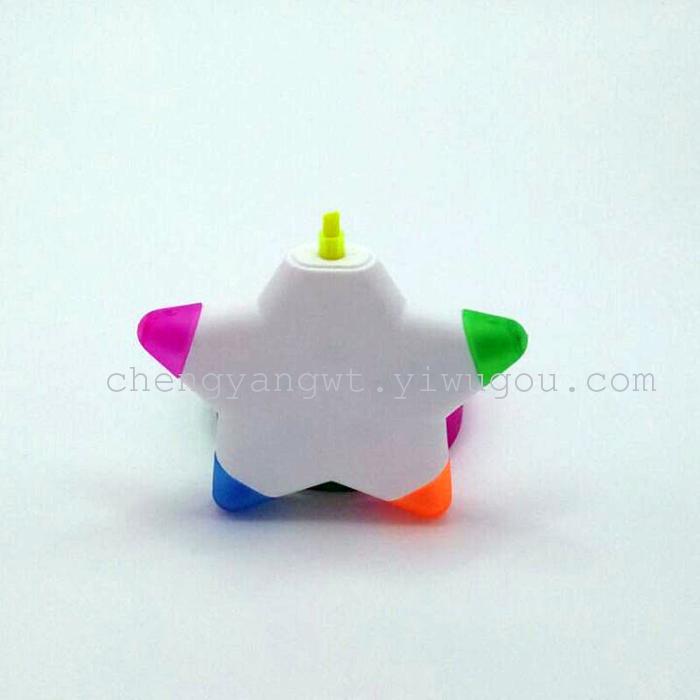 Five star sharp fluorescent pen creative fluorescent pen Pentagram highlighter more than and 5 Jinhua fluorescent pen Five star sharp fluorescent pen creative fluorescent pen Pentagram highlighter more than and 5 Jinhua fluorescent pen