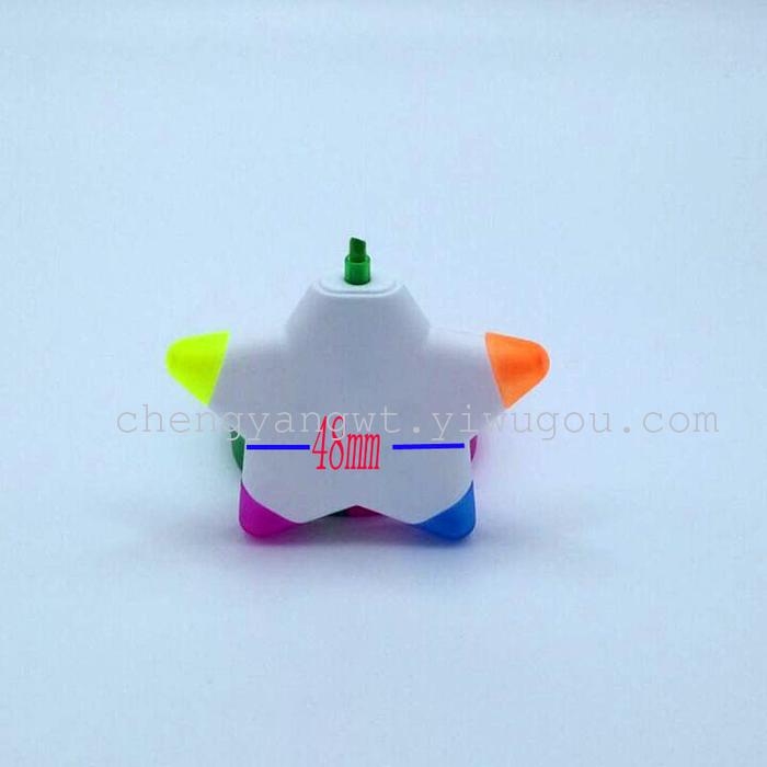Five star sharp fluorescent pen creative fluorescent pen Pentagram highlighter more than and 5 Jinhua fluorescent pen Five star sharp fluorescent pen creative fluorescent pen Pentagram highlighter more than and 5 Jinhua fluorescent pen