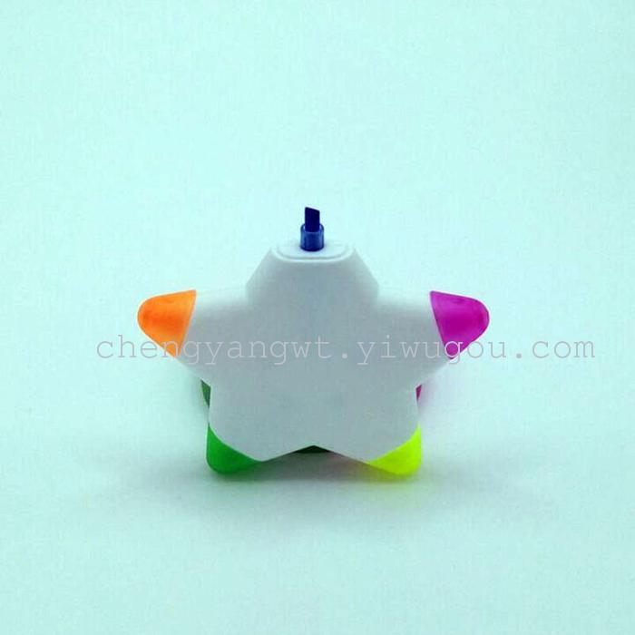 Five star sharp fluorescent pen creative fluorescent pen Pentagram highlighter more than and 5 Jinhua fluorescent pen Five star sharp fluorescent pen creative fluorescent pen Pentagram highlighter more than and 5 Jinhua fluorescent pen