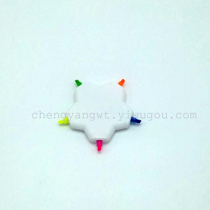 Five star sharp fluorescent pen creative fluorescent pen Pentagram highlighter more than and 5 Jinhua fluorescent pen Five star sharp fluorescent pen creative fluorescent pen Pentagram highlighter more than and 5 Jinhua fluorescent pen
