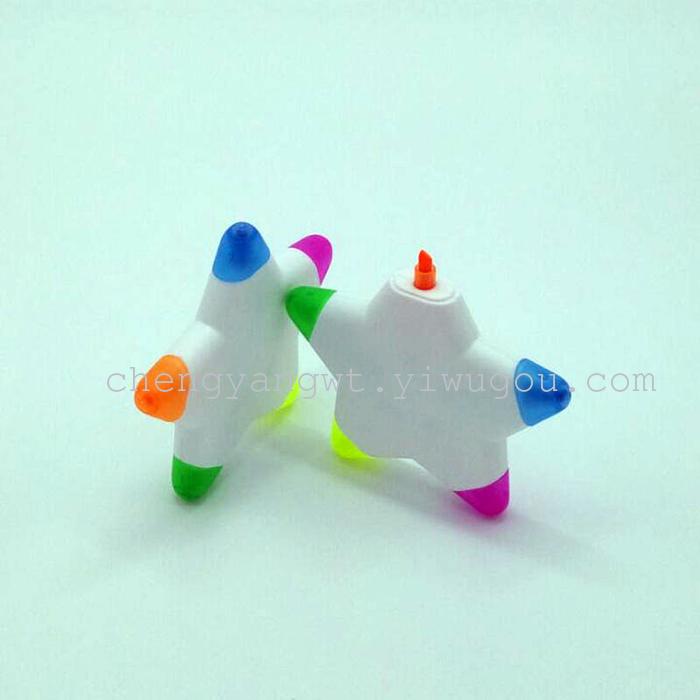 Five star sharp fluorescent pen creative fluorescent pen Pentagram highlighter more than and 5 Jinhua fluorescent pen Five star sharp fluorescent pen creative fluorescent pen Pentagram highlighter more than and 5 Jinhua fluorescent pen
