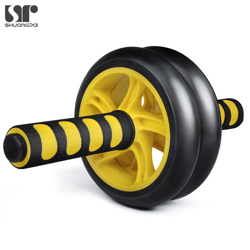 Fatsox establishment In the production of double-brand non-bearing belly-tightening abdominal double-wheel Quiet Fitness equipment anti-abdominal sharp ware wholesale