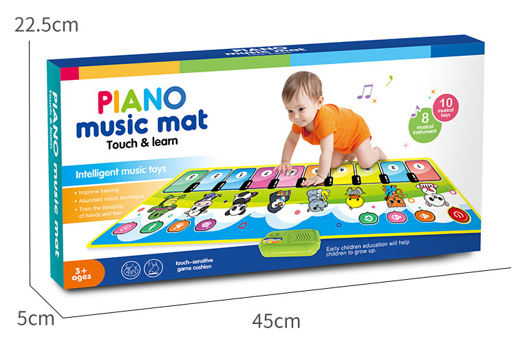 Cross-Border New Arrival Children's Multifunctional Music Blanket Cartoon Early Education Educational Musical Instrument Toy Hot Piano Electronic Keyboard Blanket Cross-Border New Arrival Children's Multifunctional Music Blanket Cartoon Early Education Educational Musical Instrument Toy Hot Piano Electronic Keyboard Blanket