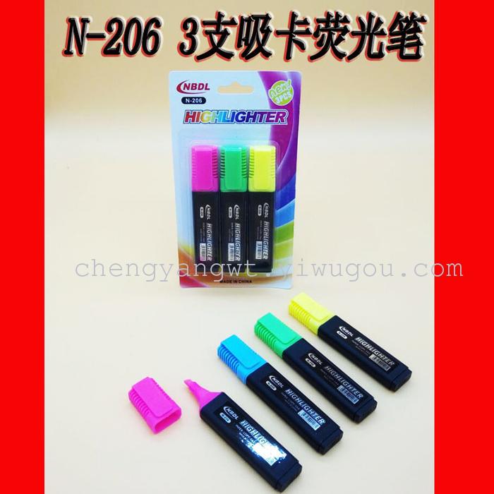Deutsche Highlighter N-206 3 suction card holding company accounting mark marker pen