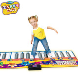 Children's Foot Electronic Keyboard Dancing Baby Foot Rainbow Piano Blanket Boys and Girls Early Education Toys 1-8 Years Old Gift