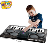 Children's Foot Electronic Keyboard Dancing Baby Foot Rainbow Piano Blanket Boys and Girls Early Education Toys 1-8 Years Old Gift