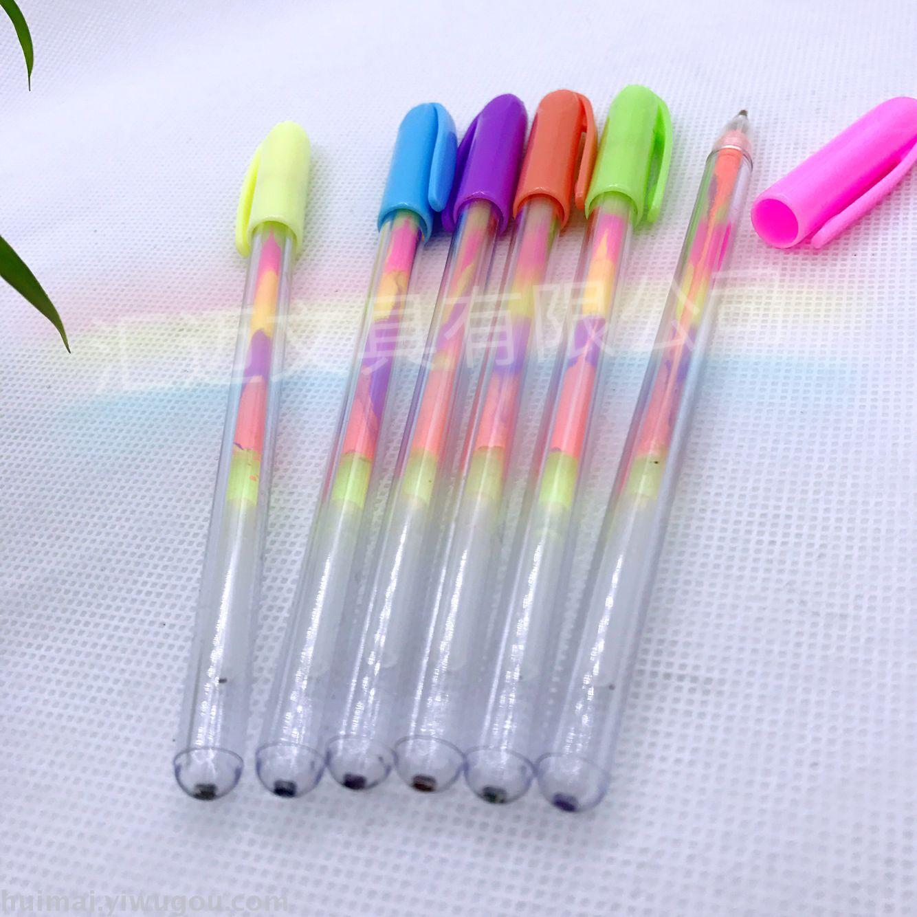 Rainbow highlighter flash pen color neutral pen Rainbow highlighter flash pen color neutral pen