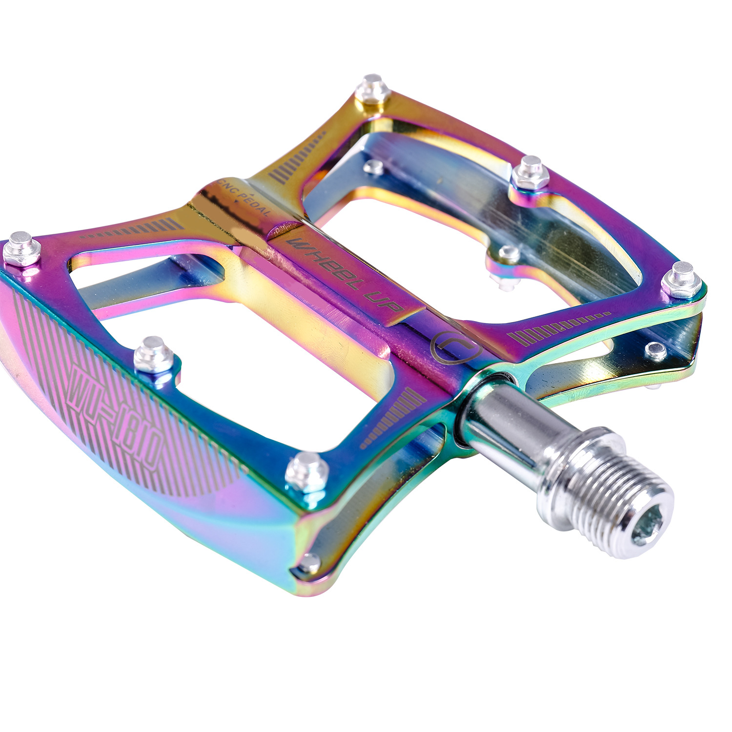 Wheel up Bicycle Pedal Aluminum Alloy Bearing Mountain Pedal Non-Slip Colorful Pedal Accessories Amazon