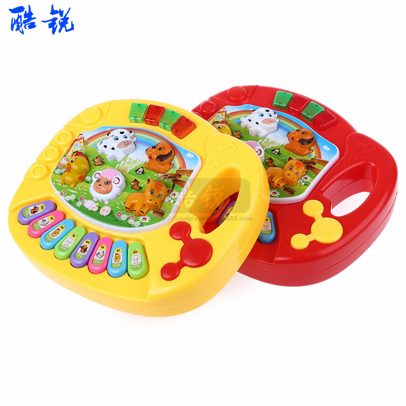 Children&#039;s Farm Animal Electronic Keyboard Toys for Children and Infants Baby Early Education Enlightenment Toys Animal Sound Music Piano