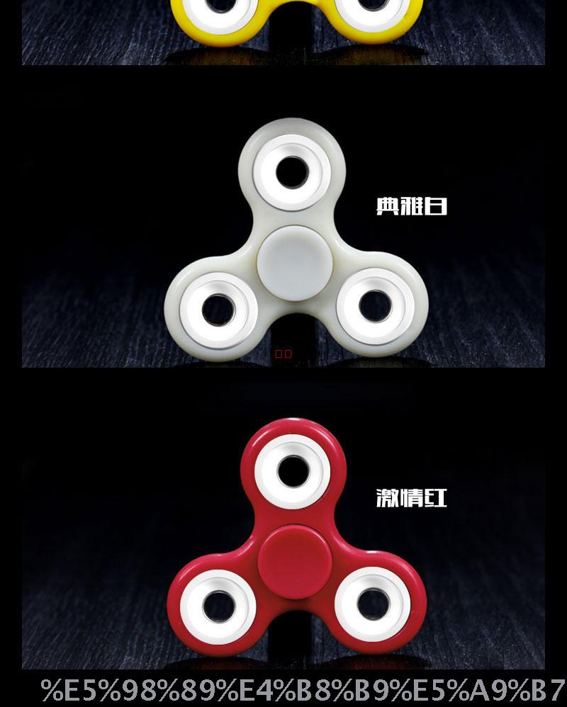 Tip top edc adult reduced pressure toy bearing rotating finger gyro classic three - leaf tip gyro.