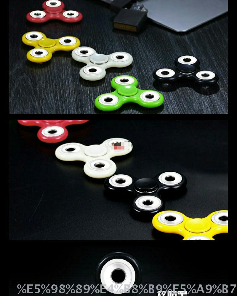 Tip top edc adult reduced pressure toy bearing rotating finger gyro classic three - leaf tip gyro.