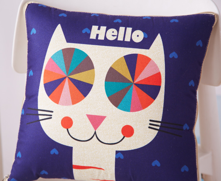 Cartoon Linen Style Pillow Blanket Multifunctional Back Seat Cushion Quilt Office Linen Airable Cover Wholesale Cartoon Linen Style Pillow Blanket Multifunctional Back Seat Cushion Quilt Office Linen Airable Cover Wholesale