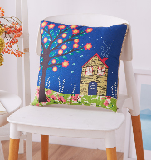 Cartoon Linen Style Pillow Blanket Multifunctional Back Seat Cushion Quilt Office Linen Airable Cover Wholesale Cartoon Linen Style Pillow Blanket Multifunctional Back Seat Cushion Quilt Office Linen Airable Cover Wholesale