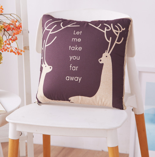 Cartoon Linen Style Pillow Blanket Multifunctional Back Seat Cushion Quilt Office Linen Airable Cover Wholesale Cartoon Linen Style Pillow Blanket Multifunctional Back Seat Cushion Quilt Office Linen Airable Cover Wholesale