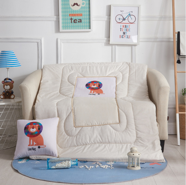 Cartoon Linen Style Pillow Blanket Multifunctional Back Seat Cushion Quilt Office Linen Airable Cover Wholesale Cartoon Linen Style Pillow Blanket Multifunctional Back Seat Cushion Quilt Office Linen Airable Cover Wholesale