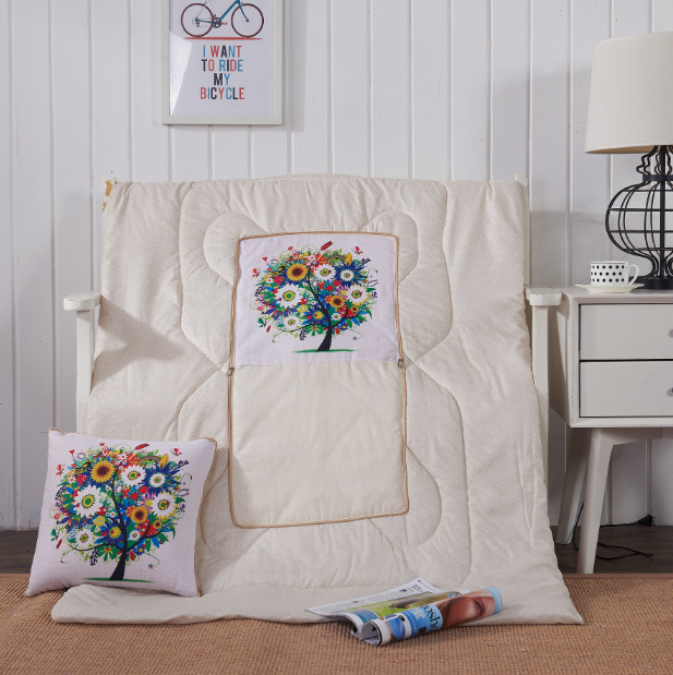 Cartoon Linen Style Pillow Blanket Multifunctional Back Seat Cushion Quilt Office Linen Airable Cover Wholesale Cartoon Linen Style Pillow Blanket Multifunctional Back Seat Cushion Quilt Office Linen Airable Cover Wholesale