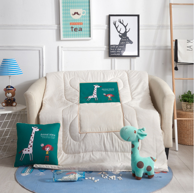 Cartoon Linen Style Pillow Blanket Multifunctional Back Seat Cushion Quilt Office Linen Airable Cover Wholesale Cartoon Linen Style Pillow Blanket Multifunctional Back Seat Cushion Quilt Office Linen Airable Cover Wholesale